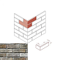 684-25 Ринн Брик Design угол 8.5x19x6.5 White Hills
