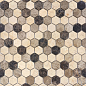 Pietra Mix 1 MAT hex 18x30x6 285x305x6 Caramelle Mosaic