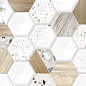 TWU09BLB014 Bilbao рельефная 249*500*8,5 Alma Ceramica (Уралкерамика)