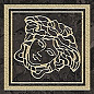 G0047290 Tozzetto Medusa Nero/Oro Lap 9,8x9,8 Versace (Gardenia Orchidea) фото в миниатюре