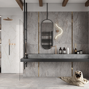 Carved River Gray Laparet