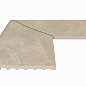 Угол фарфорового плоского поручня наружный Pool Garden Beige 25x50 Serapool фото в миниатюре