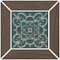 ID154 Вставка Тровазо наборный коричневый светлый матовый 13x13x0,9 Kerama Marazzi