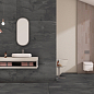 Muretto Nero Structure 60x120 Eurotile Ceramica