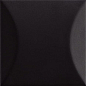 192042 Up Cuscino Black Matte 10x10 Ava Ceramica