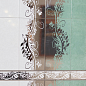 Keret Olga Blanco Plata Decor 25x50 Superceramica