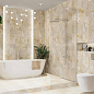 N60004 Crysta Crema Struttura Brillo 24.2x70 Eletto Ceramica