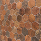 L241715271 Worn Hexagon Verdigris 30x30,5 L'Antic Colonial