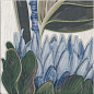 DECOR BLUE LEAVES 20x20 Mainzu