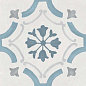 3386036158 Sirocco Blue Ornate 9mm R10 22.3x22.3 Harmony