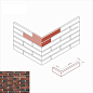 380-75 Остия брик угол 12x26.5x4.9 White Hills