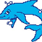 Y345-7 Porcelain Mosaic Design Dolphin-9 5x5 (360x300) Serapool