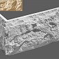 Угловой элемент Бретань 051 33,5/10x20x2.5 Leonardo Stone