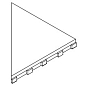 620090000832 Griglia Frame 10 Destro/Right 25x25 Italon