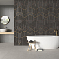 Equinox Anthracite Diamond Decor 6mm 59.55x260 Apavisa Porcelanico