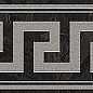G0047271 Fascia Greca Nero/Platino Lap 9,8x60 Versace (Gardenia Orchidea) фото в миниатюре