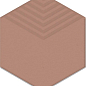 OS/E241/63011 Декор Агуста розовый 6х5,2 Kerama Marazzi