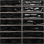 Sticks Black 20x20 Dar Ceramics