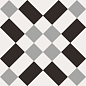 Patchwork black&white Mix 20x20 Sant Agostino