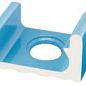 K421 Поручневый водоотводный канал со сливом Light Blue 29x24,5 Serapool фото в миниатюре