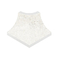 Плинтус радиальный внешний угол Stone 531 White R9 77х77x110х10 Kerastep фото в миниатюре