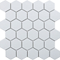 Hexagon small White Matt (MT31000/IDL1005) 27.8х26.5 StarMosaic