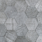 L241713831 Amsterdam 2D Hexagon Grey 19x19 L'Antic Colonial