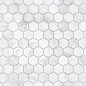 Dolomiti bianco MAT hex 18x30x6 295x305x6 Caramelle Mosaic