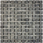PIX297 Slate Black из сланца 23х23 305х305 Pixmosaic