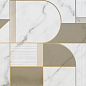 M8T5 Allmarble Wall Golden White Satin Decoro Club 40x120 MARAZZI Italy