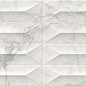 M4PD Marbleplay Statuarietto Struttura Gem 3D Rett. 30х90 MARAZZI Italy
