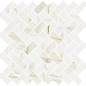 620110000213 Stellaris Carrara Ivory Mosaico Cross Nat 31.5x29.7 Italon