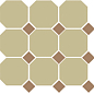 4403 OCT04-1Ch Yellow OCTAGON 03/Caramel Dots 04 (лист 30х30 9 штук+вставки) Top Cer