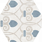 Atrium Hex Alpha Mix-Azul 25.8x29 Pamesa