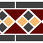 Border LISBON with 1 strip (Tr.20 Dots 14+21 Strips 14) 28х15 Top Cer
