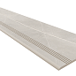 Ступень NL02 Nolana Light Grey неполированный с насечками 30x120 Estima