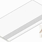 K-2002/MR/st01 Iceberg White 294х1200x10 Kerranova