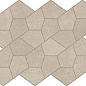 620110000195 Cream Mosaico Kaleido 35.6x27.6 Italon