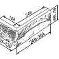 Мюнхен 310 Угол 248-264х105-130х69-76x19 Камелот