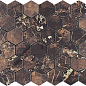 Mosaic Copper Slab Black 48 Hexagone 30.9x32.2 Velsaa