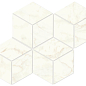 A42K Marvel Calacatta Delicato Mosaico Esagono Lapp 30x35 Atlas Concorde