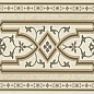 55 3115 046 Koblenz Stellstufe mit Dekor Creme 15,5*31 SDS Keramik