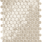 fROF Glim Avorio Round Mosaico Brillante 29,5x32,5 FAP Ceramiche