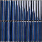 Y15FW05 Strip Синий глянцевый 1.5х14.5 29.4х31.3 Porcelain mosaic фото в миниатюре
