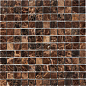 PIX217 Dark Emperador из мрамора полированная 23x23 305х305x6 Pixmosaic
