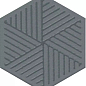 OS/D241/63010 Декор Агуста синий 6х5,2 Kerama Marazzi