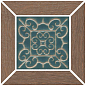 ID156 Вставка Тровазо наборный коричневый матовый 13x13x0,9 Kerama Marazzi