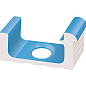 KP261 Переливной лоток керамический 1/2 часть со сливом Light Blue 29x12 Serapool фото в миниатюре