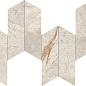 AYD4 Marvel Diva White Everest Mosaico Chevron Velvet 46,3х17,5 Atlas Concorde