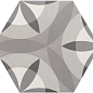 21357 Hexatile Harmony B&W 17,5x20 EQUIPE